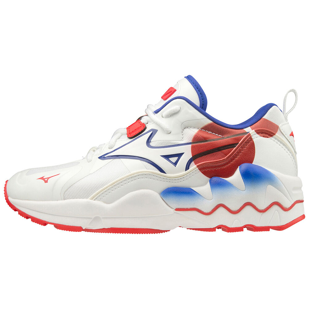 Mizuno Men's Wave Rider 1 Shape of Time Sneakers White/Red (D1GA200362-AFU)